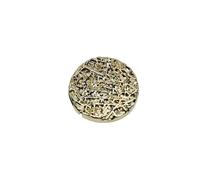 TRgqify-KM 10 pièces/lot Boutons métalliques Ronds Or Argent Noir for Manteaux Vestes Vintage Grands Boutons Cousus à la Main for vêtements(Gold,23mm-10pcs)