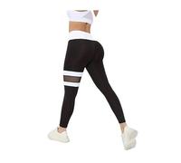 TRgqify-KM High Waist Yoga Leggings for Women Tummy Control Workout Compression Pants Moisture-Wicking Stretchy Gym Running Activewear Seamless Squat-Proof High-Rise Leggings(Black_S 3PCS)