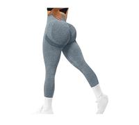 TRgqify-KM High Waist Yoga Leggings for Women Tummy Control Workout Compression Pants Moisture-Wicking Stretchy Gym Running Activewear Seamless Squat-Proof High-Rise Leggings(Navy_S 3PCS)