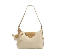 TRgqify-KM Sac bandoulière en Nylon Style Hobo avec Petit Portefeuille for Femme, Sac à bandoulière de créateur, Sac fourre-Tout Pliable for Le Week-End(Beige)