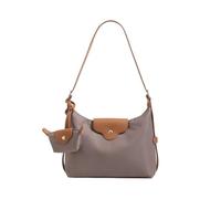 TRgqify-KM Sac bandoulière en Nylon Style Hobo avec Petit Portefeuille for Femme, Sac à bandoulière de créateur, Sac fourre-Tout Pliable for Le Week-End(Gray)