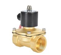 TRGYJGKF Électrovanne d'entrée d'eau normalement fermée 2W 24V 220V vanne de Commutation en cuivre régulation libération 2/4 Pouces(2W160-15 AC220V)