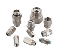 TRGYJGKF G 1/8" 1/4" 3/8" 1/2" 3/4" 1" BSPP Male Female 304 Stainless Steel Hydraulic Mechanical One-Way Check Valve(G1l2 BSPP M-F)