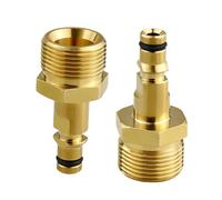 TRHDFW Connecteur de tuyau M22 pour nettoyeur haute pression Karcher, raccord mâle en laiton 6,35 mm, adaptateur de nettoyeur haute pression compatible avec les pistolets à buse, pompes et plus encore
