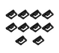 TRHDFW Lot de 10 crochets en plastique pour poteaux de tente de camping, ouverture 4,8 mm, largeur 18 mm, pour auvent de camping en plein air