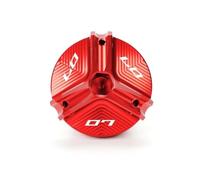 TRHJSC Convient for Yam // aha MT-07 MT07 MT 07 FZ07 2014-2025 2024 2023. | Bouchon de réservoir de liquide de frein avant et arrière de moto, couvercle de remplissage d'huile(Red)