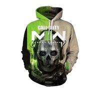 TRHSEEFE Sweat à capuche Call Of Classic imprimé en 3D pour cosplay, jeu vidéo, Gunplay, drôle pour homme/femme, A-004, Medium