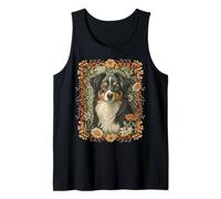 Tri Black Berger Australien William Morris Style Floral Débardeur