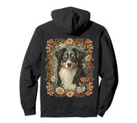 Tri Black Berger Australien William Morris Style Floral Sweat à Capuche
