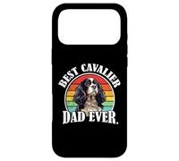 Tri Color Retro Vintage Mens Best Cavalier Dog Dad Ever Coque pour iPhone 17 Pro Max