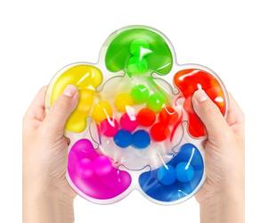 Tri du Jeu Flower Fidget - Jouet de Couleur interactif pour | Salle d'outils de Jeu sensoriel, thérapie autistique, encourageant l'alternative de Table engagée, Coordination