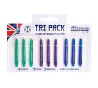 Tri pack fléchettes Harrows Supergrip arbre Couleurs Pro Medium 2 TPS0002
