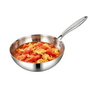 Tri Ply Pan - Flat Bottom Non Stick, Professional Stir Fry Cookware
