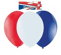 Tri-products - Lot De 20 Ballons En Latex Rouge / Blanc / Bleu (9 "/ 23Cm) - Grande-Bretagne