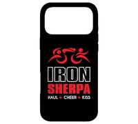 Tri Sherpa Triathlon Haul Cheer Kiss pour Mon triathlète Coque pour iPhone 17 Pro Max