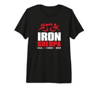 Tri Sherpa Triathlon Triathlon Soutien Crew Haul Cheer T-Shirt Haut de Gamme