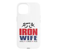 Tri Sherpa Wife Triathlon Support USA Cheer Gear Coque pour iPhone 15