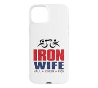 Tri Sherpa Wife Triathlon Support USA Cheer Gear Coque pour iPhone 15 Plus