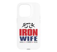 Tri Sherpa Wife Triathlon Support USA Cheer Gear Coque pour iPhone 15 Pro