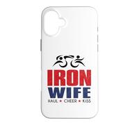 Tri Sherpa Wife Triathlon Support USA Cheer Gear Coque pour iPhone 16 Plus