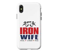 Tri Sherpa Wife Triathlon Support USA Cheer Gear Coque pour iPhone X/XS