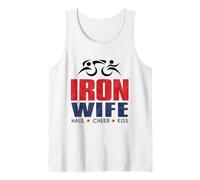 Tri Sherpa Wife Triathlon Support USA Cheer Gear Débardeur