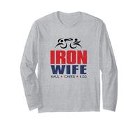 Tri Sherpa Wife Triathlon Support USA Cheer Gear Manche Longue
