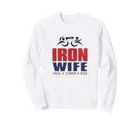 Tri Sherpa Wife Triathlon Support USA Cheer Gear Sweatshirt
