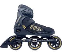 Tri-skates Fila Crossfit 100 noir avec bottes souples et roues de 100 mm