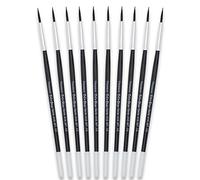 Tri Star Taille 10 Lot pinceaux Ronds série 410, Bois, Noir