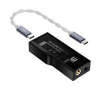 TRI TK1 Amplificateur de Casque Portable USB DAC/AMP Double CS43131 DAC 32 bits/384 kHz DSD256 Dongle DAC pour Audio Hi-FI avec câble Adaptateur Type-C vers Type-C pour Prise Jack 3,5 mm/4,4 mm