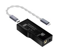 TRI TK1 Amplificateur de Casque Portable USB DAC/AMP Double CS43131 DAC 32 bits/384 kHz DSD256 Dongle DAC pour Audio Hi-FI avec câble Adaptateur Type-C vers Lightning pour Prise Jack 3,5 mm/4,4 mm