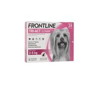 TriAct chien Antipuces antitiques pour chien XS 25kg 3 pipettes