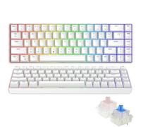 Triadyn Play Electra Clavier Mécanique Gaming 68K RGB Anti-Ghosting HAIMU Blue Switch USB-C Filaire avec Câble Détachable Blanc