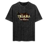 Triana Rock History Lin Music Group Years 70 80 Seville Men's T-Shirt Unisex Black Tee M