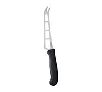 Triangle 50 181 14 00 Couteau à fromage | Pointe fourchue pour fromages mous, bord cranté, manche ergonomique noir - Fabrication Solingen
