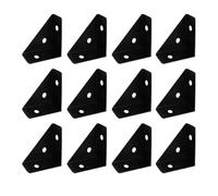 Triangle à angle droit de code d'angle support 20 pièces, meubles fixes, utilisé for le et renforcement d'armoire lit Pour Bureau(Black)