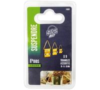 Triangle accroche tableau - lot de 9 - assortiment