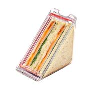 Triangle Bakery Packaging Boîte à sandwich 18 x 8 x 13 cm Easy to Transport Small Cheese Cake Box for Home Baking, Party, Cakes Shop