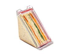 Triangle Bakery Packaging - Petite boîte à sandwich | Récipients à sandwich triangulaires, sacs à sandwich réutilisables, conteneur portable pour petit déjeuner, boîte à sandwich, boîte de
