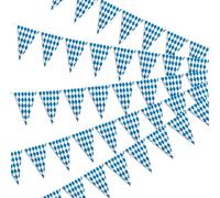 Triangle Bannière Multicolore Banderole, Réutilisable Fanion Guirlande, Drapeaux de Triangle Decoration, pour Bannière Anniversaire, Mariage, Fête, Extérieur Jardin