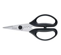 triangle Ciseaux à Herbes Professionnels en Acier Inoxydable | Lames allemandes tranchantes, poignées ergonomiques noires - idéal pour herbes aromatiques, 22,8 cm