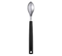 triangle Cuillère à Quenelle Grande - Manche Long Professionnel | Acier inoxydable brossé - Poignée ergonomique noire - Fabriqué à Solingen, Allemagne depuis 1946