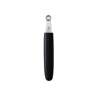 triangle Cuillère Parisienne Inox Ø 10 mm - Moule à Boule | Acier inoxydable DIN 1.4016, manche ergonomique noir - Fabriqué en Allemagne, Solingen - Passe au lave-vaisselle