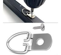 Triangle D pour crochets à anneaux avec vis parfaitement conçus pour accrocher des photos, des horloges et des œuvres d'art efficacement (100 pièces)