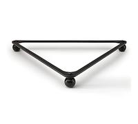 Triangle de billard Américain ou Anglais 8 pool Black ball - Delta Pool Rack Pro design fin en aluminium anodisé noir sur boules bakélite pour billes 50,8mm ou 57,2mm (Choisir la taille)