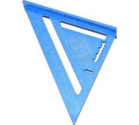 Triangle de menuisier -Règle en alliage d'aluminium avec échelles impériale et métrique -Longue pour l'ingénieur Carpenter Bleu