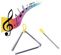 Triangle de Musique Triangle Musical Instrument Triangle Percussion Pour la Musique Divertissement de Petite Enfance Apprenez Idée Cadeau 6 Pouces Adaptés Aux Professionnels ou Aux Débutants