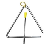 Triangle de percussion à main, triangle musical en acier avec grévistes, instrument de percussion à main sonore exquis pour l'éducation musicale rythmique, l'apprentissage du (6 pouces (ID 153 mm,