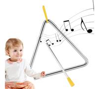 Triangle de percussion en métal - Beatter à percussion manuel | Triangle de percussion professionnel, éducation de la petite enfance, salle de classe et activités musicales parent-enfant